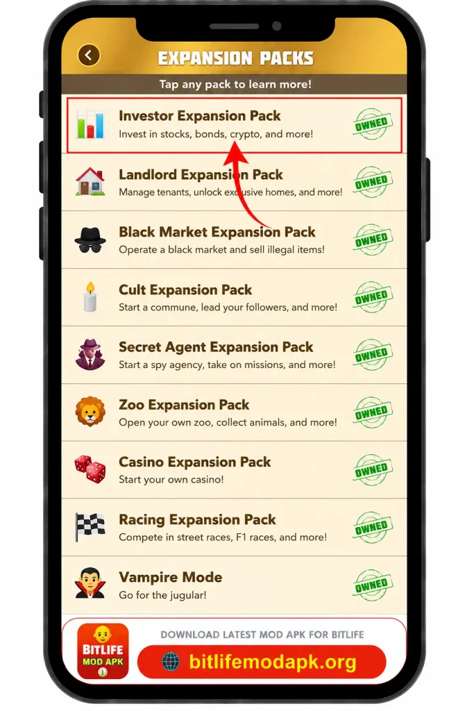 All Expansion Packs Bitlife mod apk