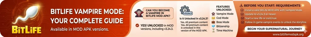 Vampire Mode in Bitlife 
