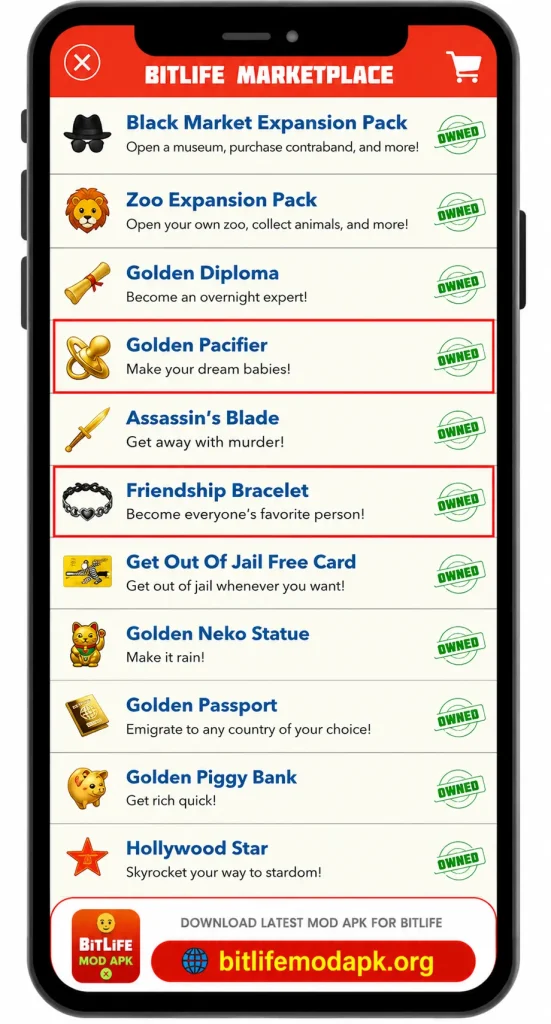 BitLife MOD APK enhances the relationship system 