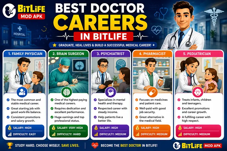 Best Doctor Careers in BitLife