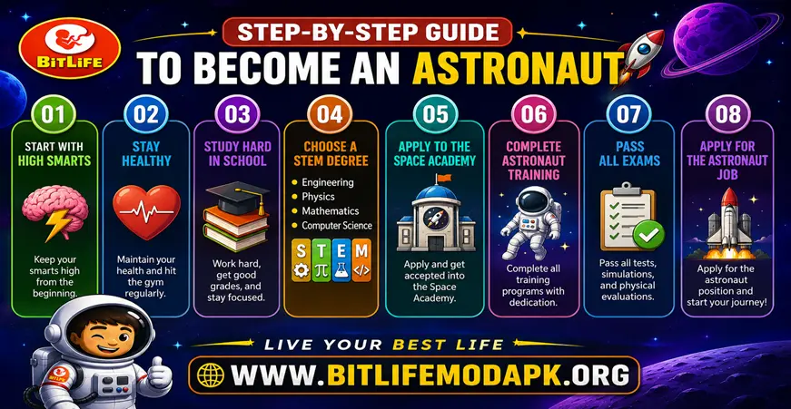 Step-by-Step Guide to Become an Astronaut bitlife mod apk